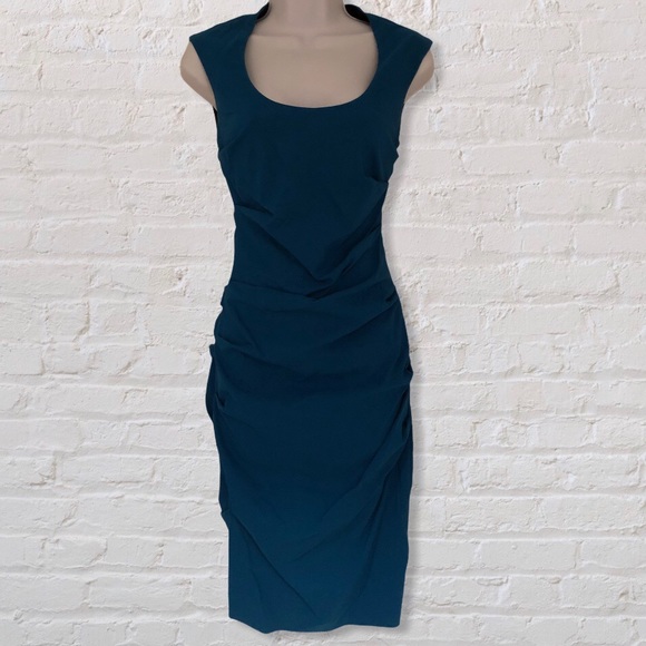 🍁Fall Sale🍁 Le Chateau Royal Blue Midi Dress - Picture 1 of 5